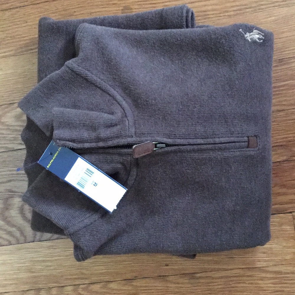 Men’s mock-neck pullover sweater