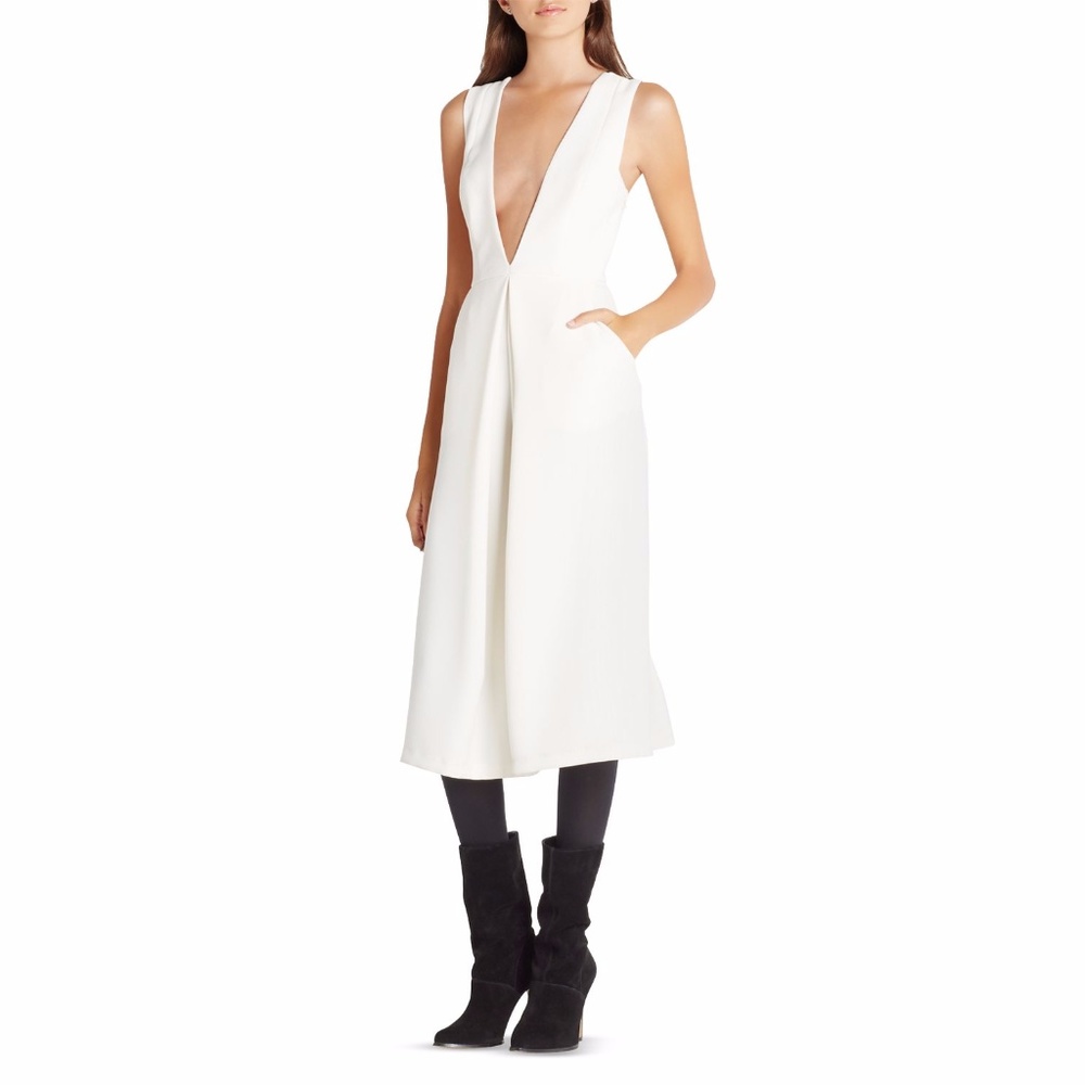 NWT BCBGeneration Plunge Neck Jumpsuit