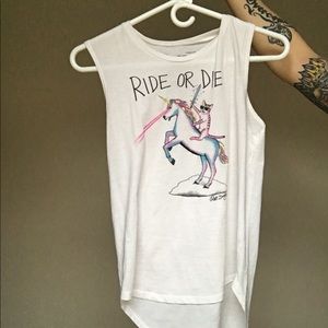 Unicorn Tank top with Kitty cat