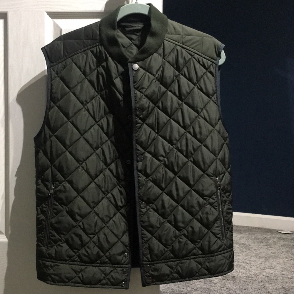 Salvatore Ferragamo olive green vest large