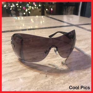 BVLGARI RIMLESS SHIELD SUNGLASSES