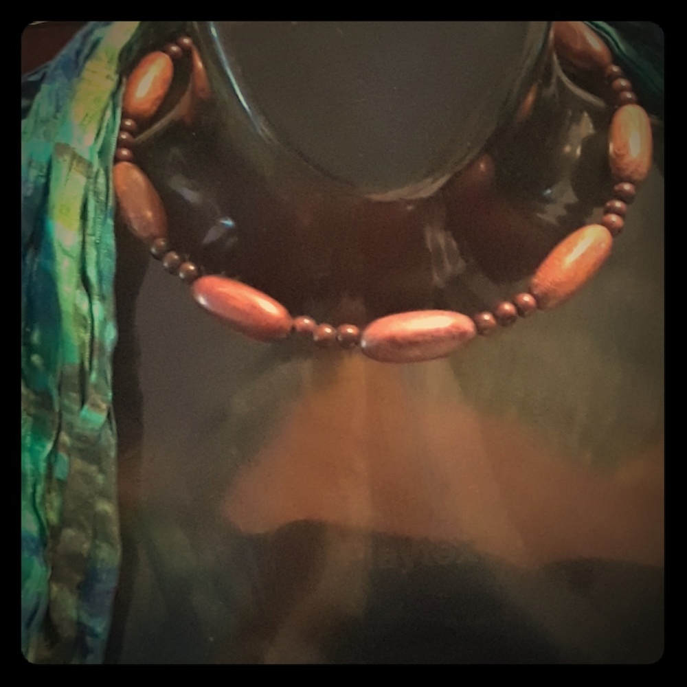 NWT Mexican Handmade Exotic Choker Wooden