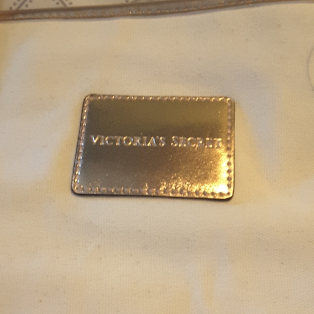 🎈HP🎈 Victoria's Secret rose gold canvas tote bag - Picture 2 of 8