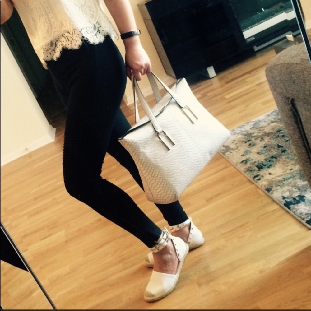 Reserved for mina3ha White Studded Espadrilles NIB