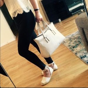 Reserved for mina3ha White Studded Espadrilles NIB