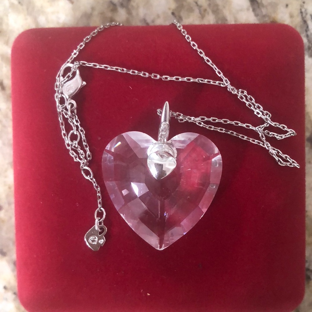 Swarovski heart clear stone 100% authentic