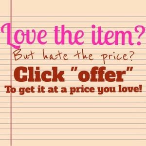 I am open to reasonable offers!
