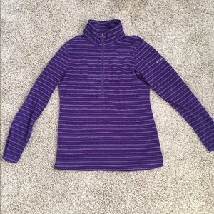 Purple striped Columbia pullover