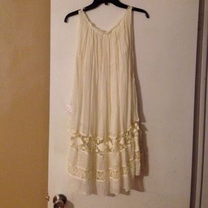 Boho, lace, crochet, free people, sheer dress