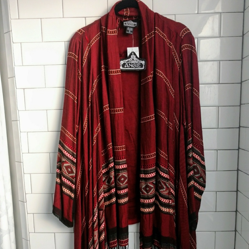 Angie Boho Kimono Sleeve Cardigan Cover-up