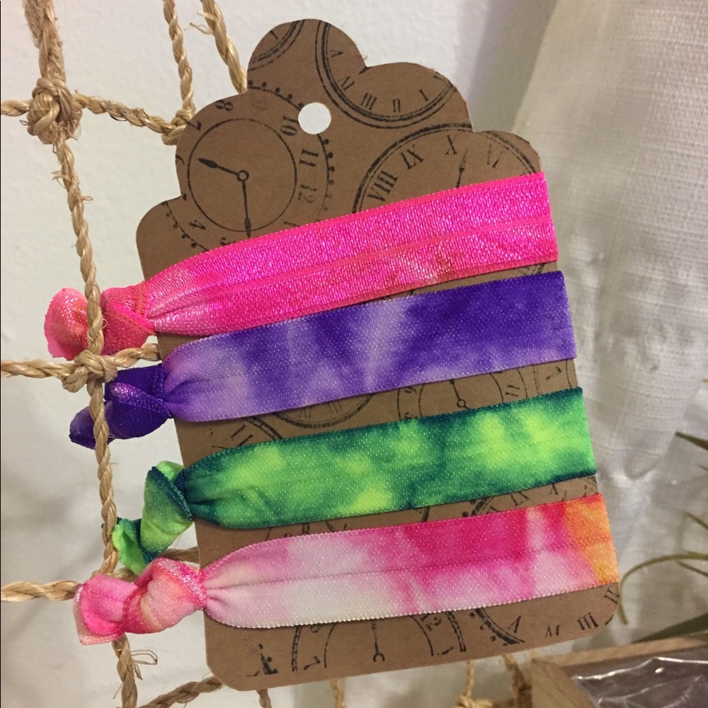 New hair ties. Tie dyed colors. - Picture 1 of 5