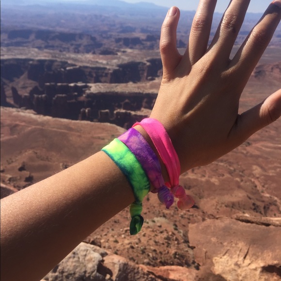 New hair ties. Tie dyed colors. - Picture 3 of 5