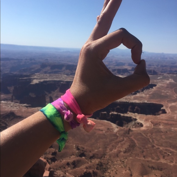 New hair ties. Tie dyed colors. - Picture 4 of 5