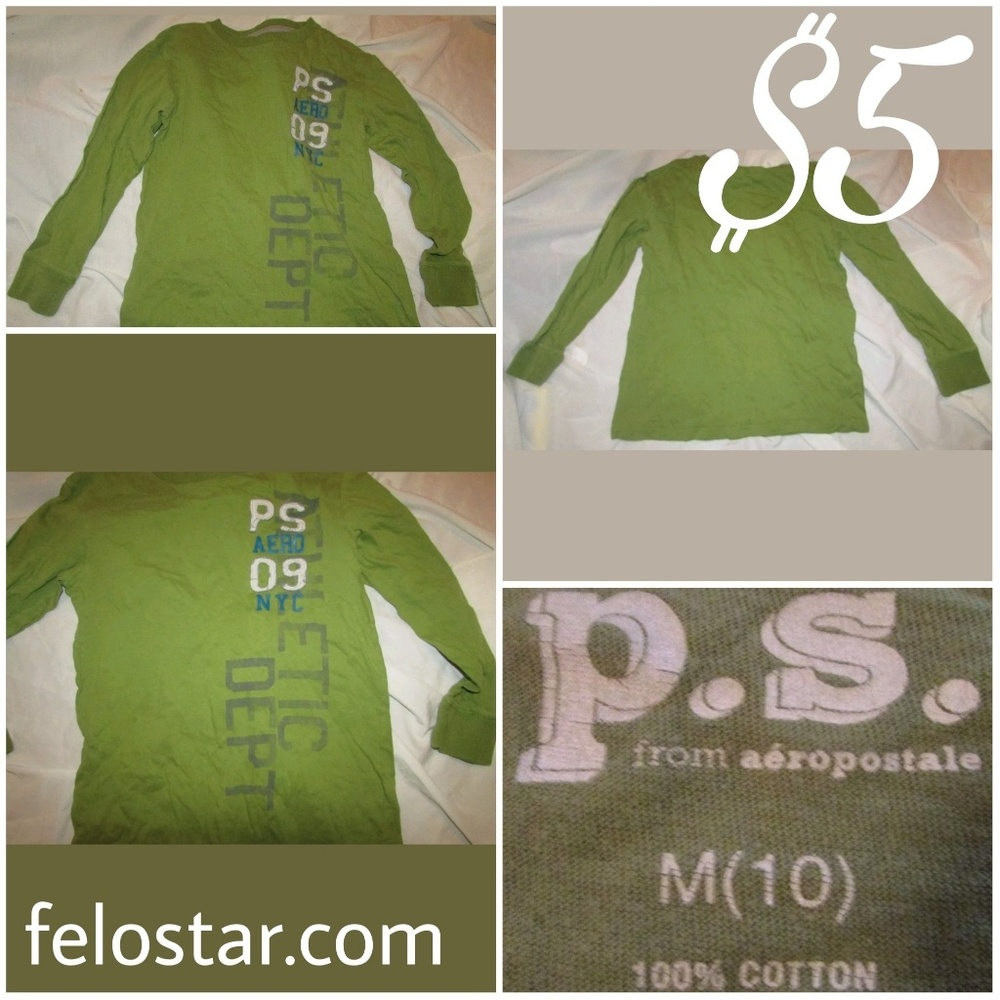 P.S FROM AEROPOSTALE M (10) GREEN