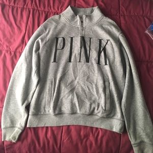 PINK quarter-zip jacket