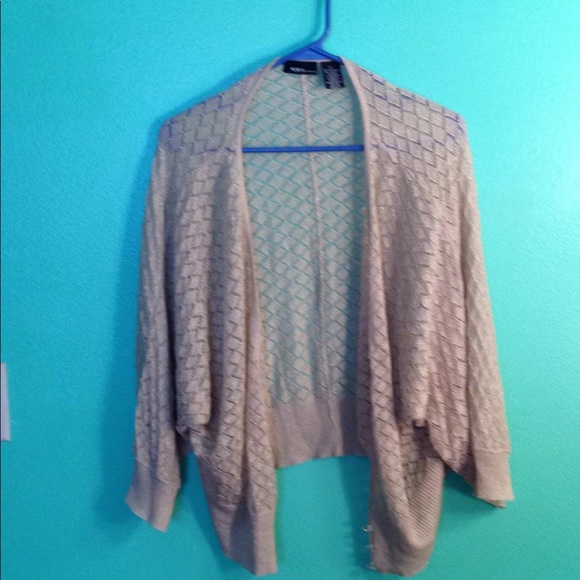 Mixit Sweaters - Sparkly gold diamond pattern sweater