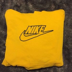 Yellow Nike hoodie, small