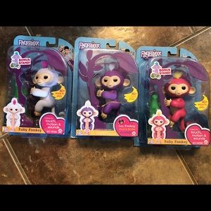 Lot of 3 original Fingerlings, new in boxes