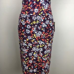 LuLaRoe XL abstract floral Cassie skirt
