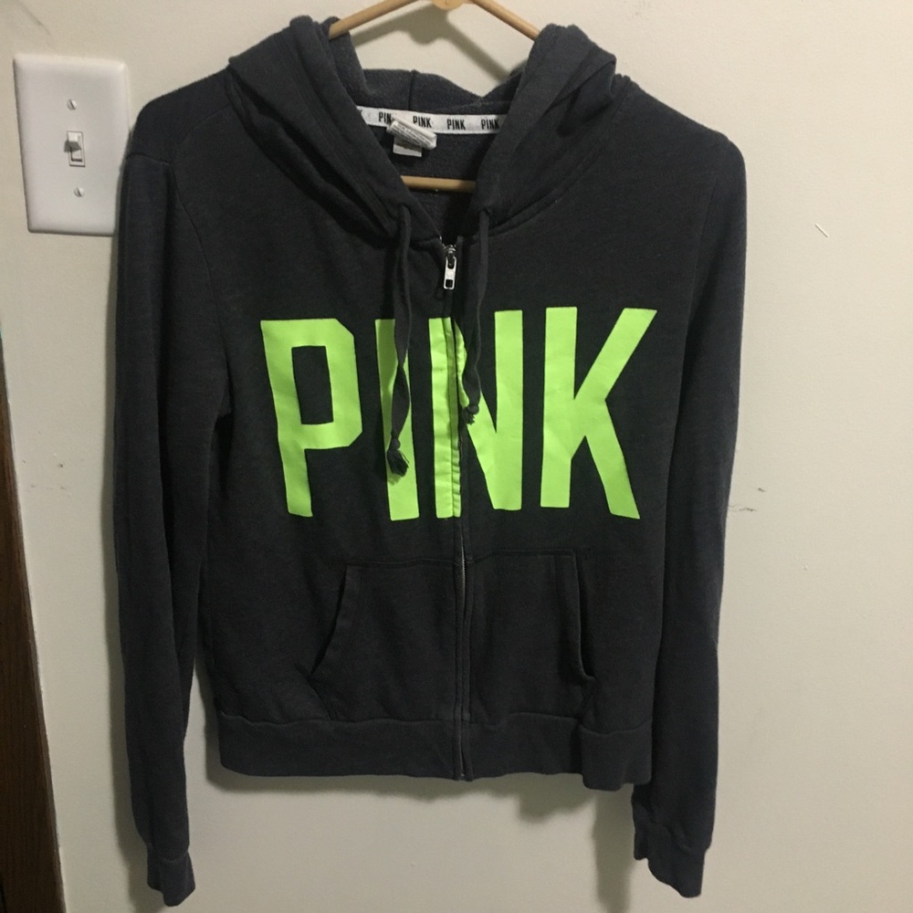 pink zip up