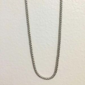 7122 16" Silver Wheat Chain