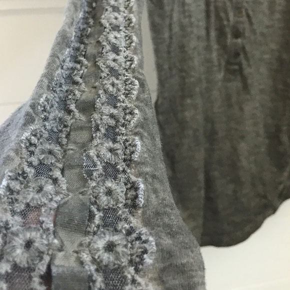 Free people Olive green sleeve tee/ Henley - Picture 3 of 6