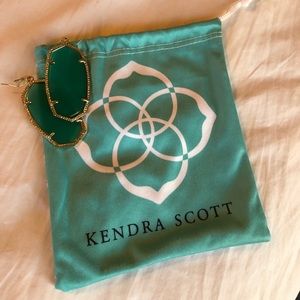 Emerald green Kendra Scott Earrings