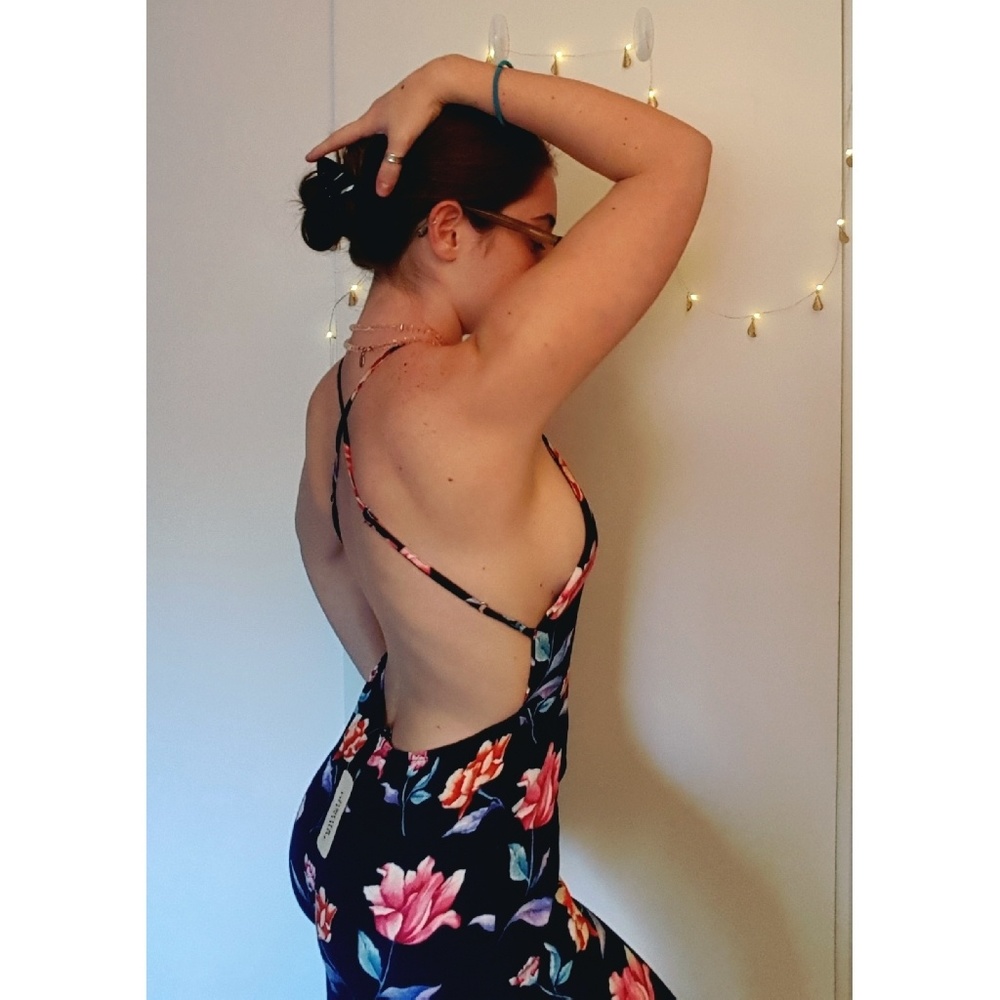 Strappy Floral Jumpsuit
