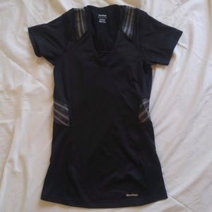 Reebok Fitted Black Work Out Top EASYTONE