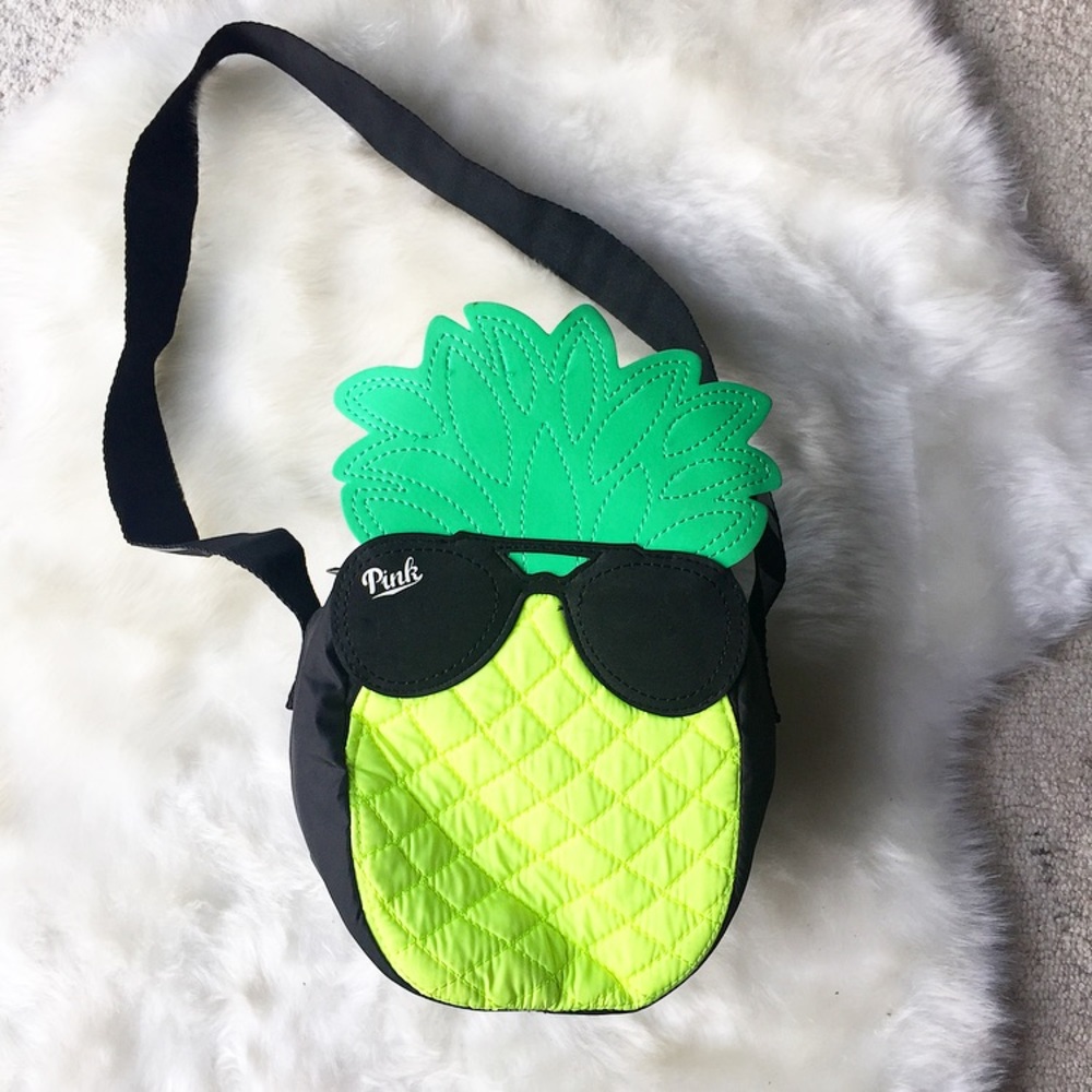NWOT Victoria’s Secret PINK Pineapple cooler purse