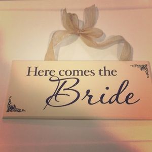 Sign for wedding. Used once. Paid $25, selling $10