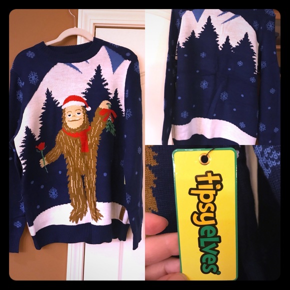 tipsy elves Other - Tipsy Elves Sasquatch Ugly Xmas Sweater Men’s Med