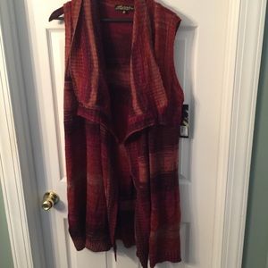 Colorful  Sleeveless Sweater Size Large