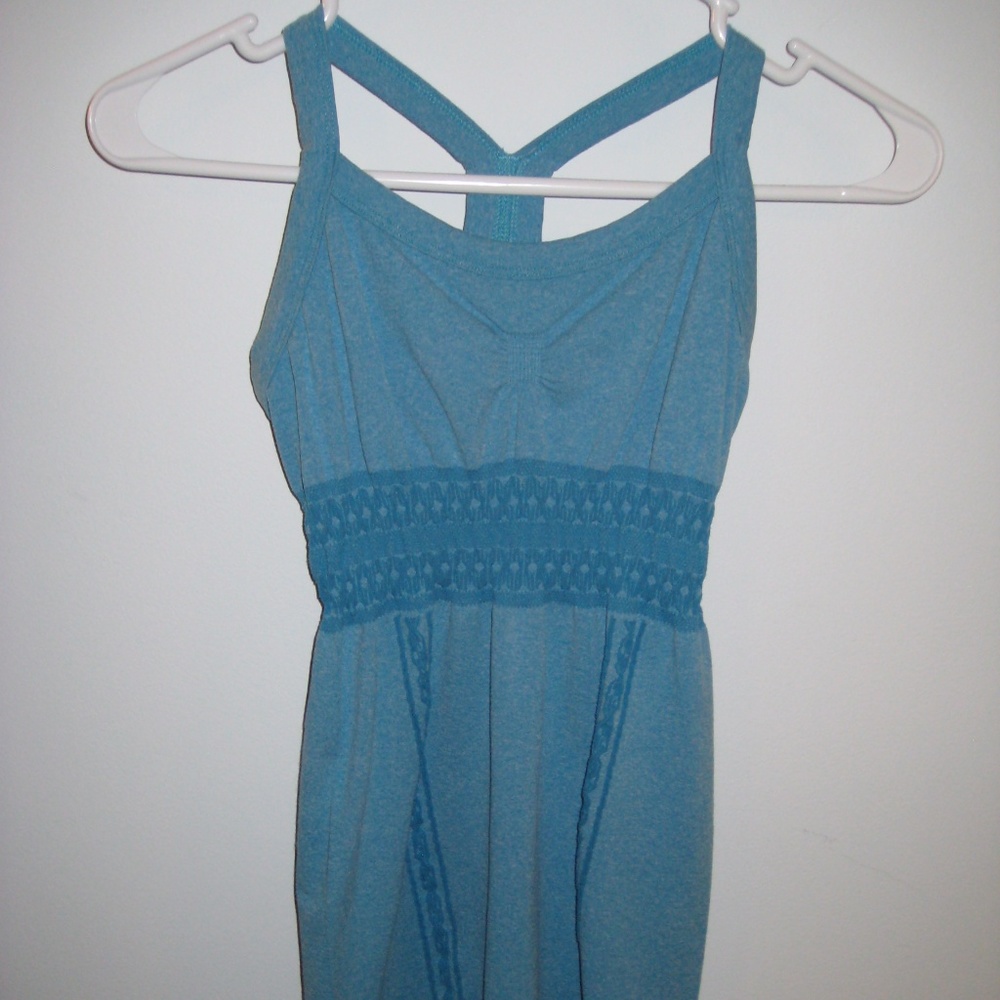 Athleta Small Tank Top Blue Teal Stretchy