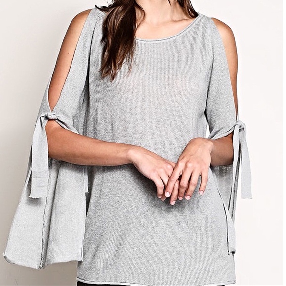 Angelique's Atelier Sweaters - LAST ONE! Gorgeous Silver Gray Sweater
