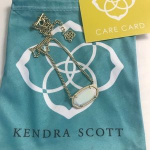 Kendra Scott Dylan necklace iridescent white