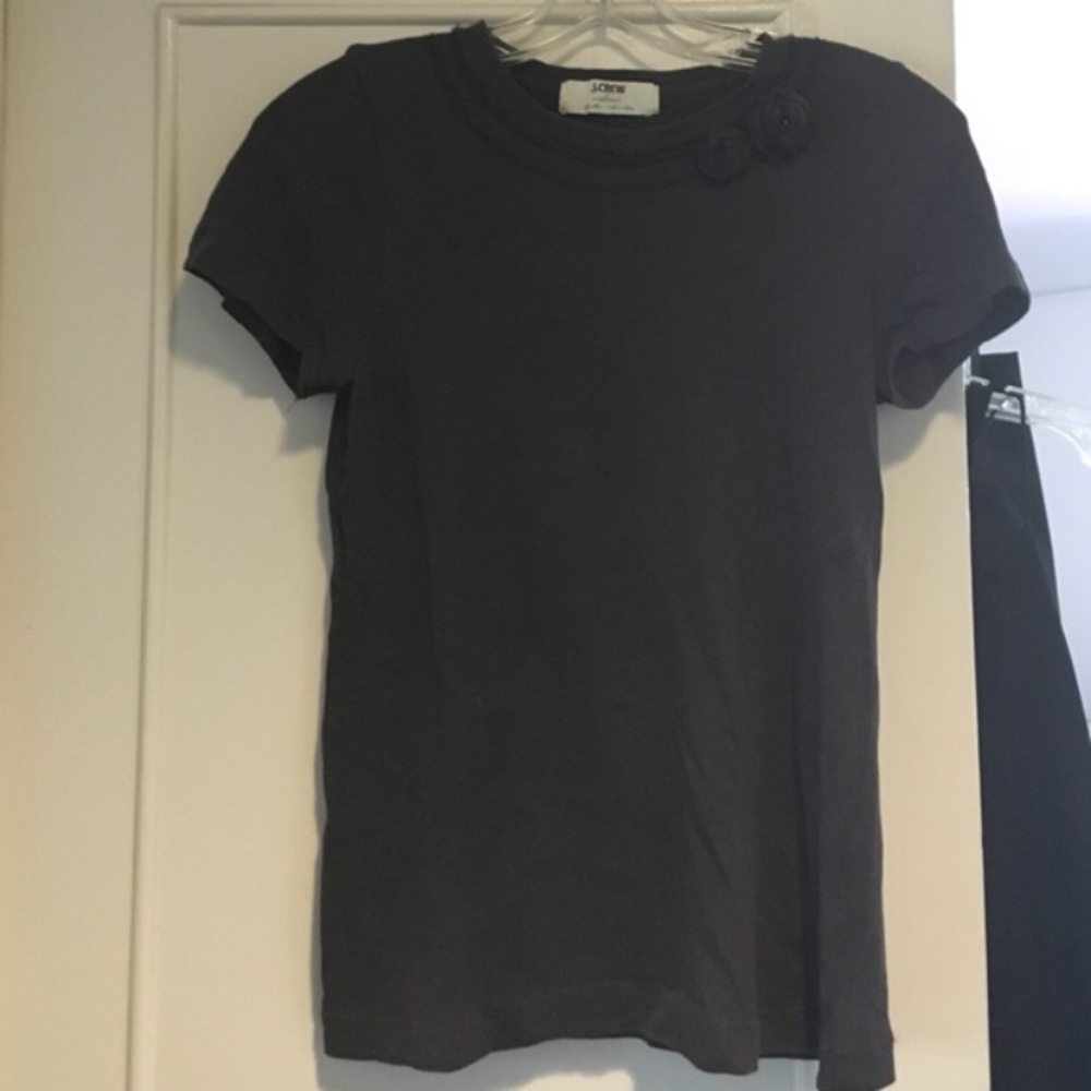J.Crew chocolate brown rosette shirt size medium