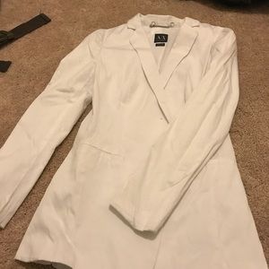 White Armani exchange blazer