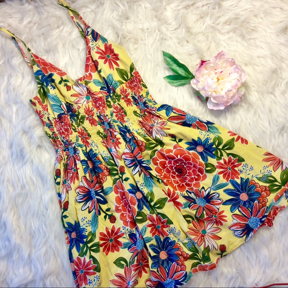 Yellow Flowery Dress!