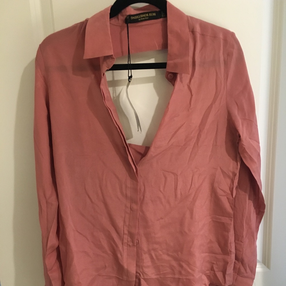Beautiful silk bra-back blouse