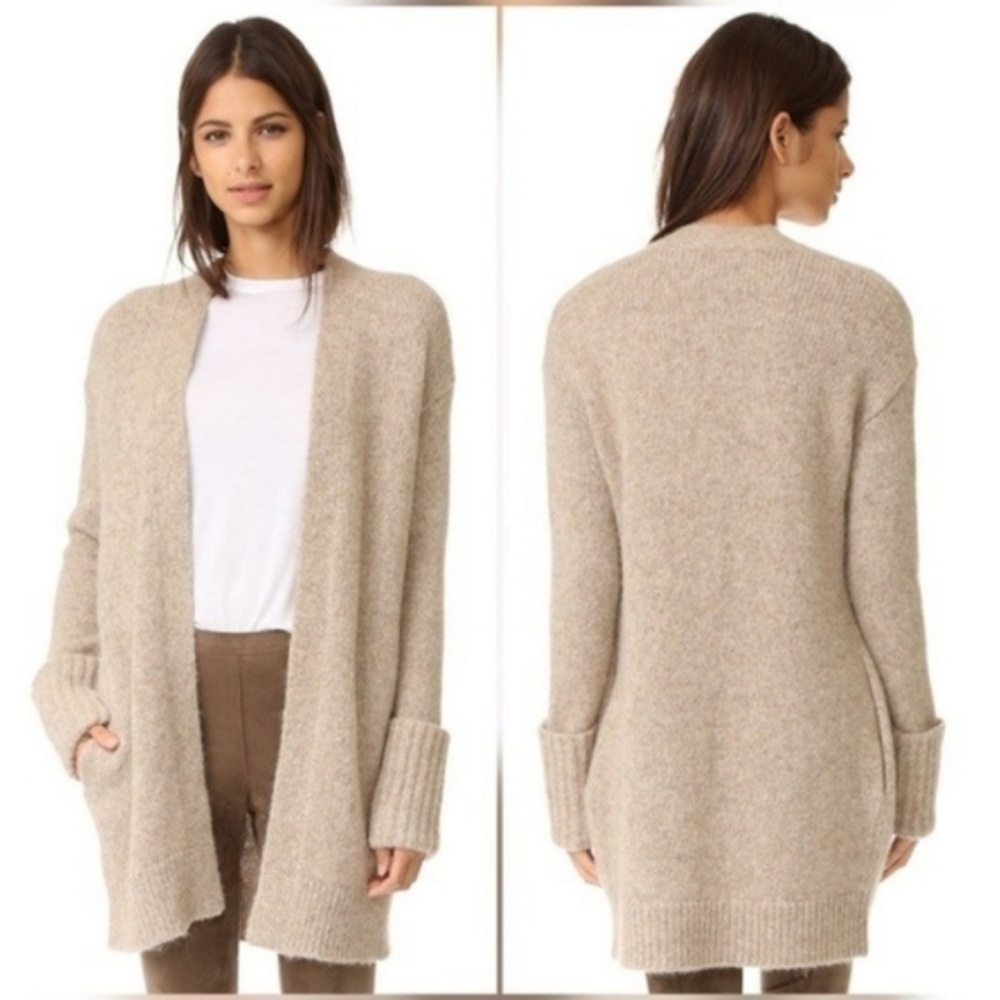 Theory Analiese O Cashmere Cardigan Sweater Grey - Picture 5 of 5