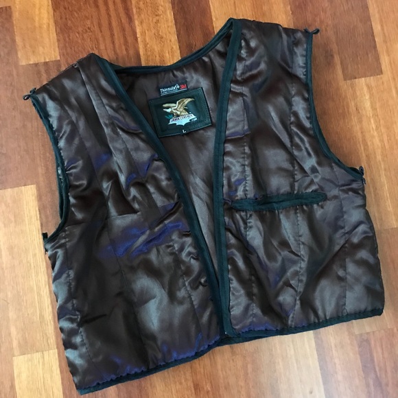 Real leather Motorcycle jacket w /removable liner - Picture 3 of 7