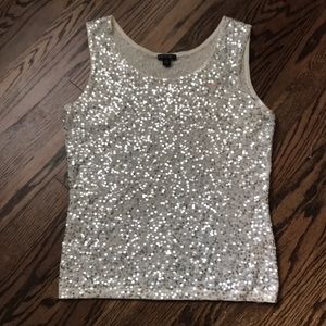 Sleeveless sequin top