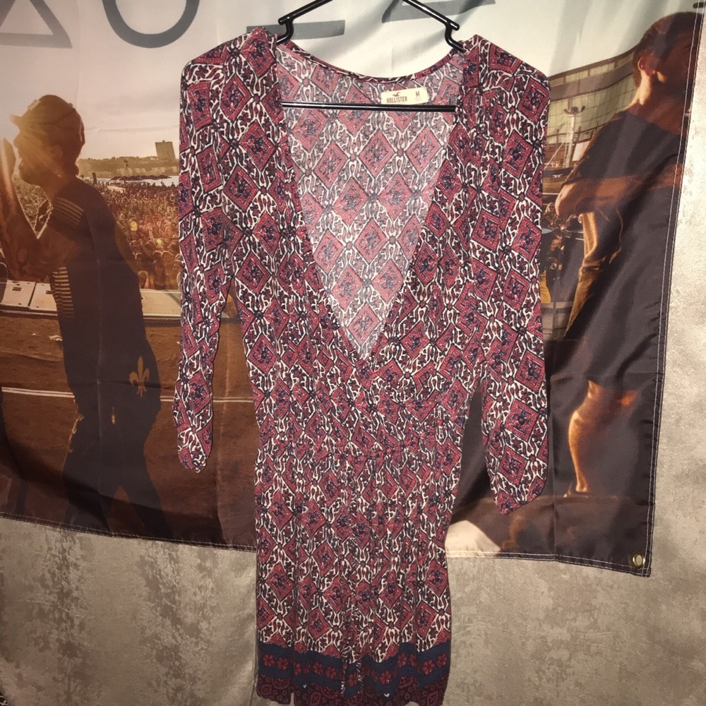 maroon design romper