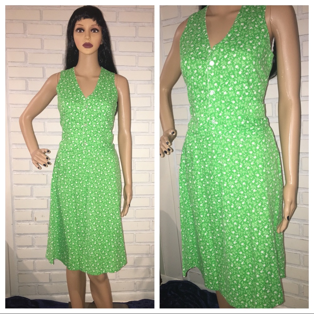 Vintage 60s floral 2 Piece Prairie Set