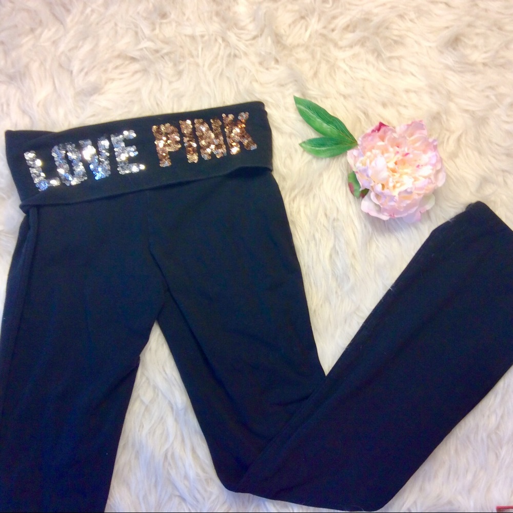 LOVE PINK Victoria’s Secret Yoga Pants Black