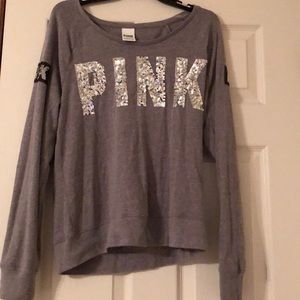 PINK Sequin Sweatshirt