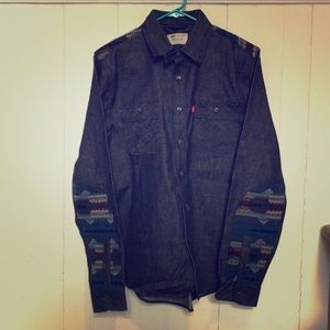 Levi's/Pendleton Jacquard Denim Western Shirt