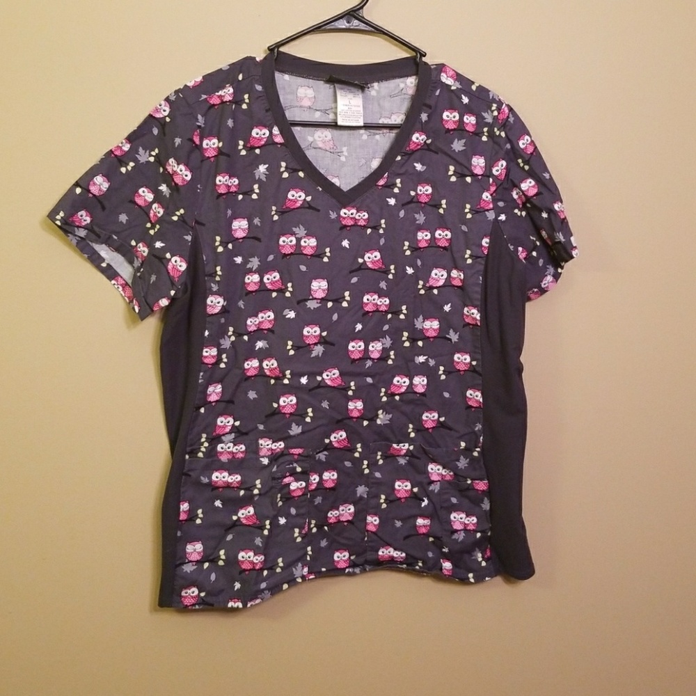Owl Scrub Top