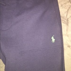 navy blue polo sweat pants